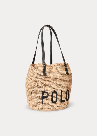 Sacolas Polo Ralph Lauren Raffia Medium Mulher 19256-EKZO